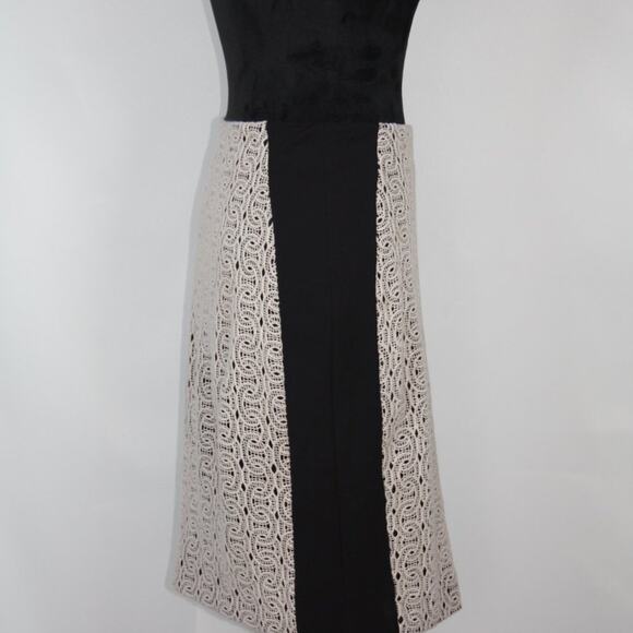 Diane VonFurstenberg Pencil Skirt With Lace Overlay Size 4 - Picture 3 of 10
